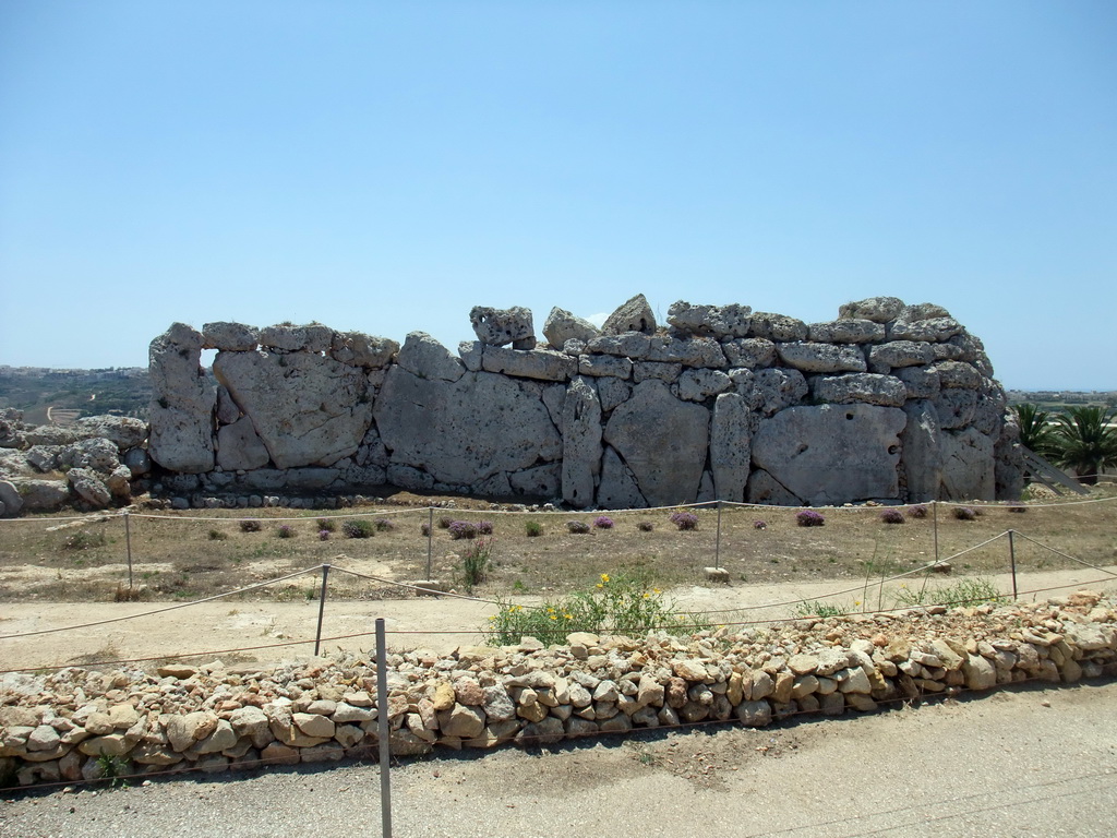 The back side of the Ggantija neolithic temples