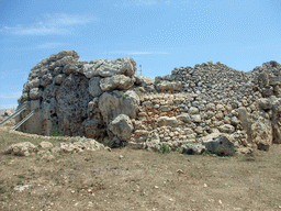 The left side of the south Ggantija neolithic temple