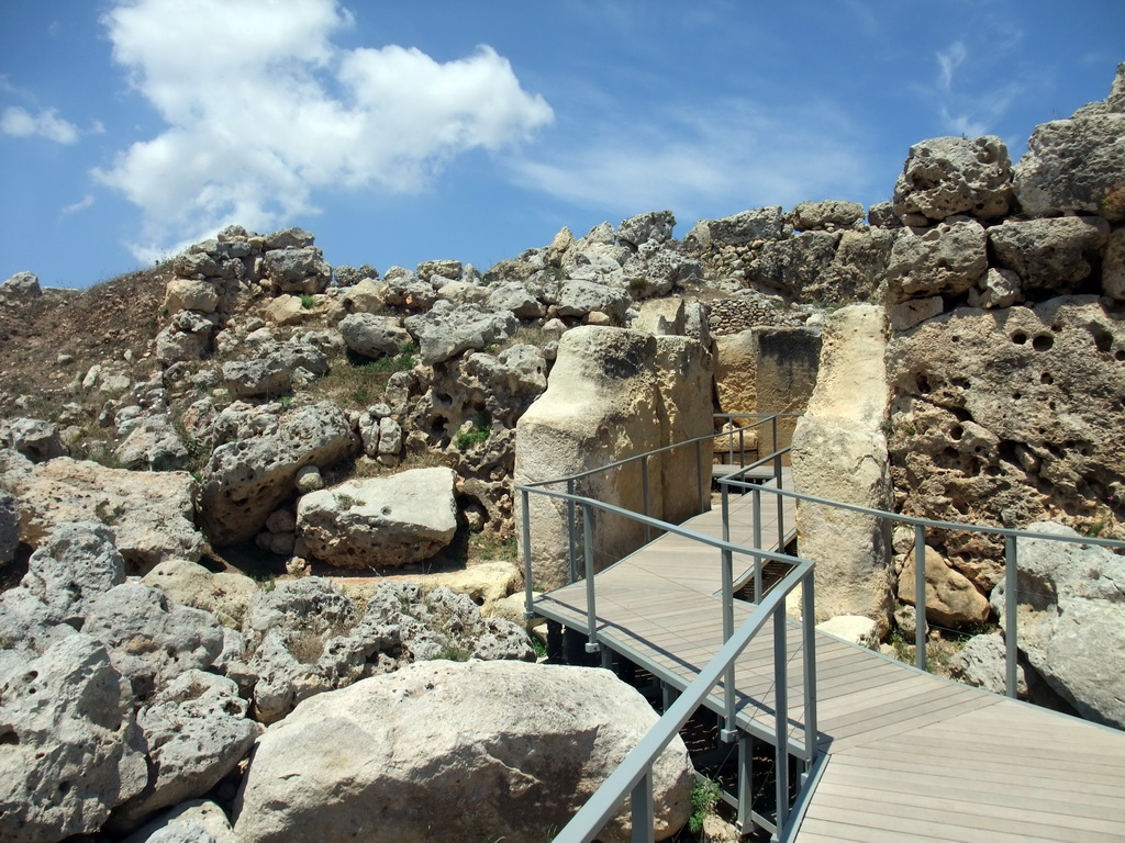 Walkway at the north Ggantija neolithic temple