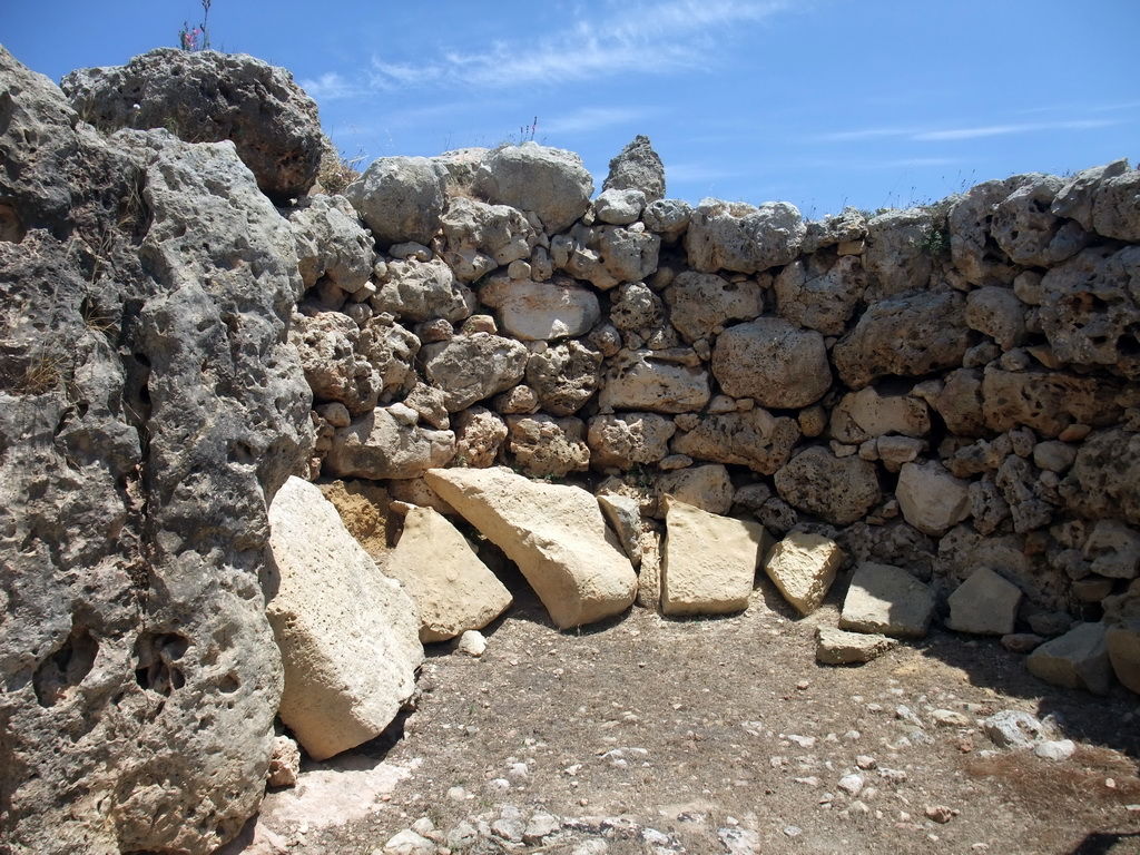 Niche in the north Ggantija neolithic temple