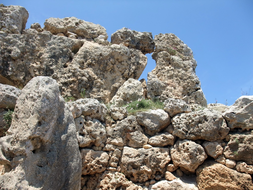 Upper part of the north Ggantija neolithic temple