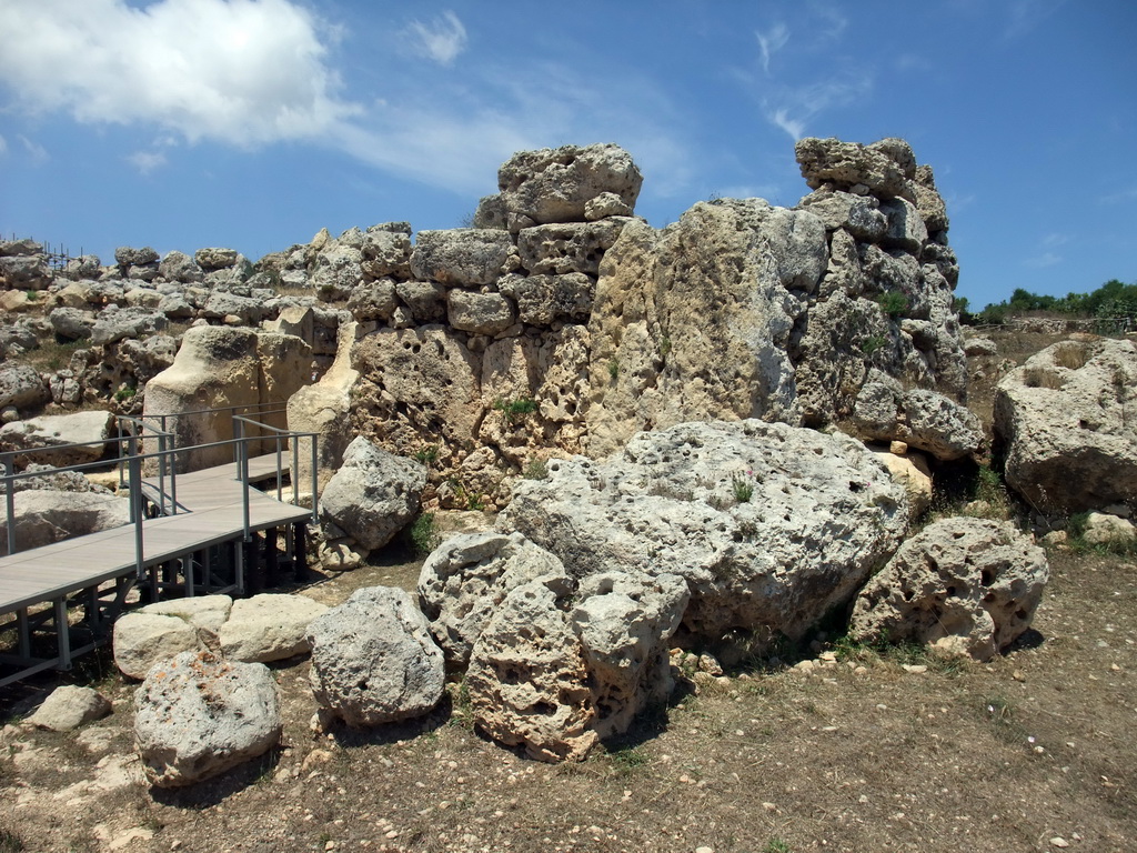 Walkway at the north Ggantija neolithic temple