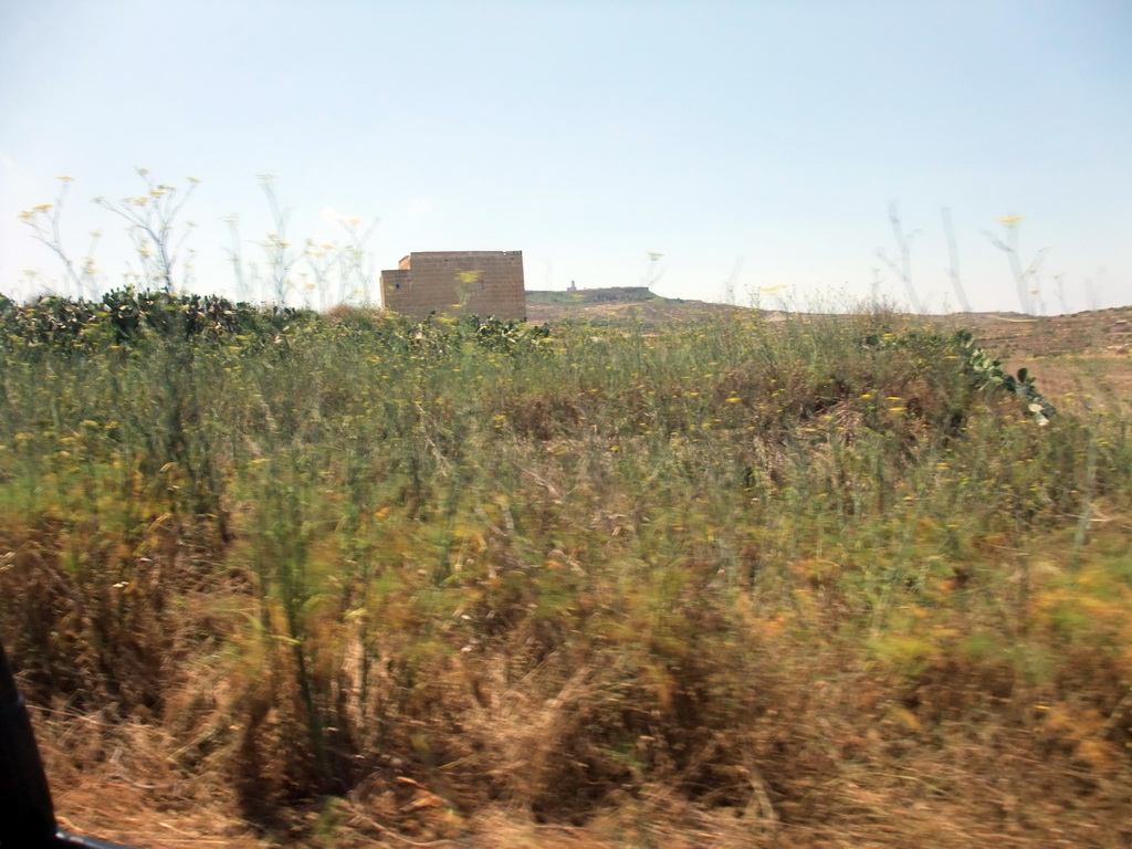 Watch tower at the northern side of Gozo, viewed from the Gozo tour jeep