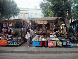 gozo_1_096 - 311 kb - 1024x768 - Open market in the Triq Il Papa Gwanni Pawlu IIV street in Victoria, viewed from the Gozo tour jeep Open market in the Triq Il Papa Gwanni Pawlu IIV street in Victoria, viewed from the Gozo tour jeep