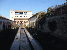 The Patio de la Acquia courtyard at the Palacio de Generalife