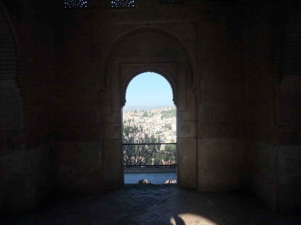 Window at the Pabellón Norte at the Palacio de Generalife