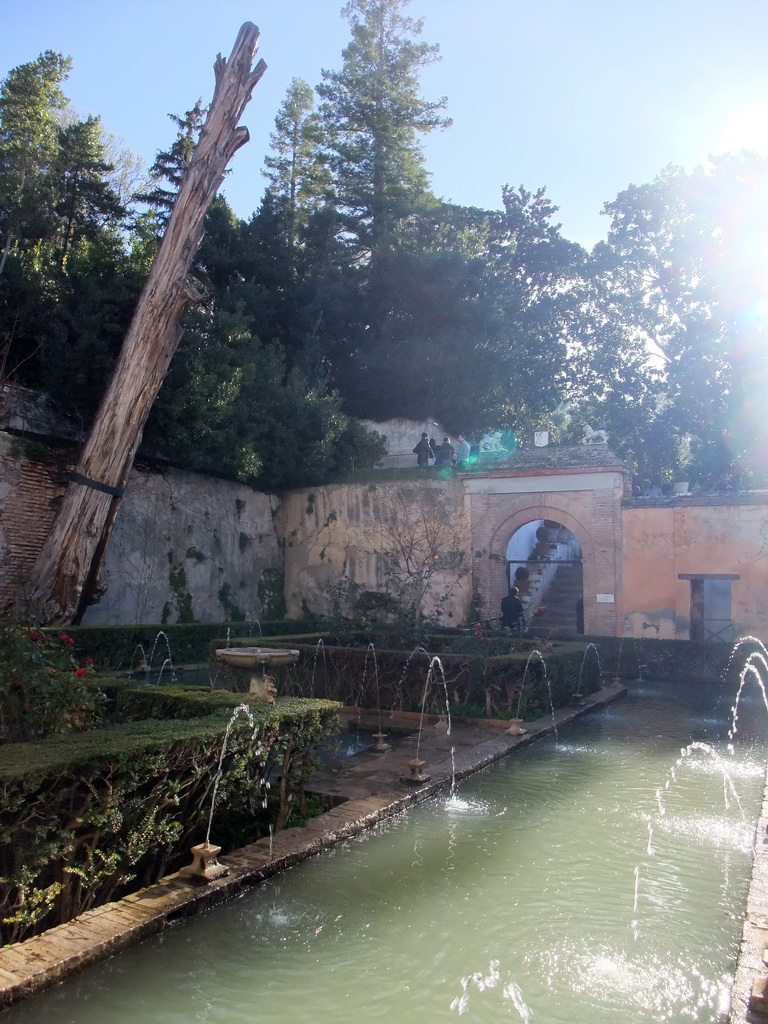 The Patio de la Sultana courtyard at the Palacio de Generalife