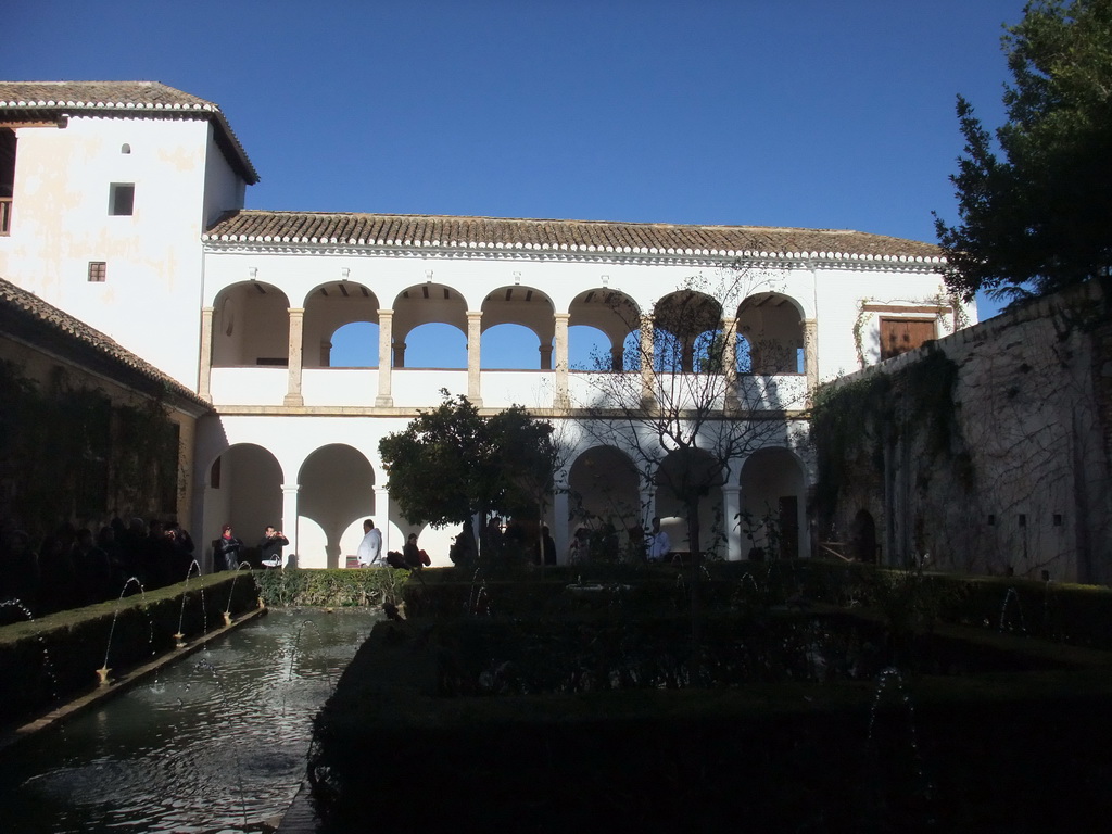 The Patio de la Sultana courtyard at the Palacio de Generalife