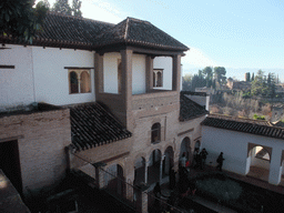 The Pabellón Sur, viewed from the Jardines Altos gardens at the Palacio de Generalife