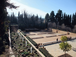 Amphitheatre at the Jardines Nuevos gardens, viewed from the Jardines Altos gardens at the Palacio de Generalife