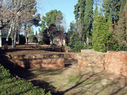 Ruins of the old city at the Alhambra palace