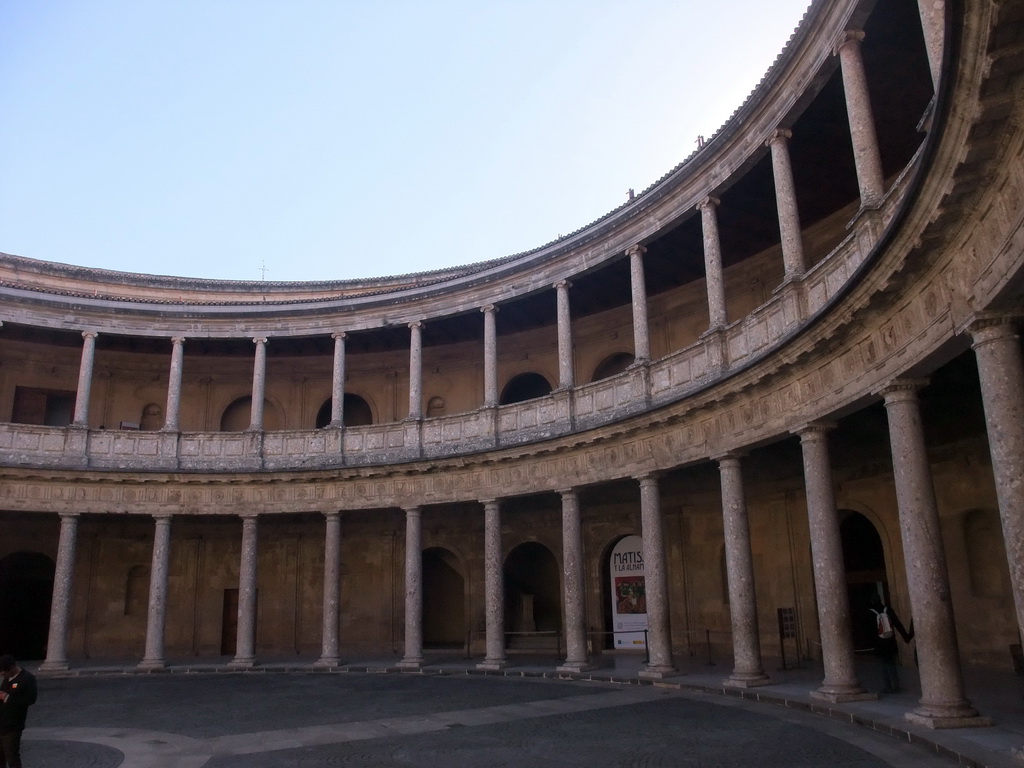 Inner courtyard of the Palace of Charles V at the Alhambra palace