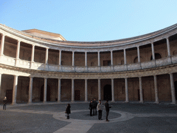 Inner courtyard of the Palace of Charles V at the Alhambra palace