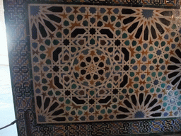 Mosaic at the wall of the Mexuar audience chamber at the Alhambra palace