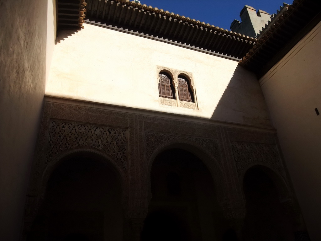 Gates to the Cuarto Dorado room at the Patio del Cuarto Dorado courtyard at the Alhambra palace