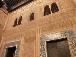 The Façade of Comares at the Patio del Cuarto Dorado courtyard at the Alhambra palace