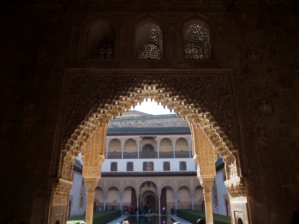 Gate from the Salón de los Embajadores to the Patio de los Arrayanes courtyard at the Alhambra palace