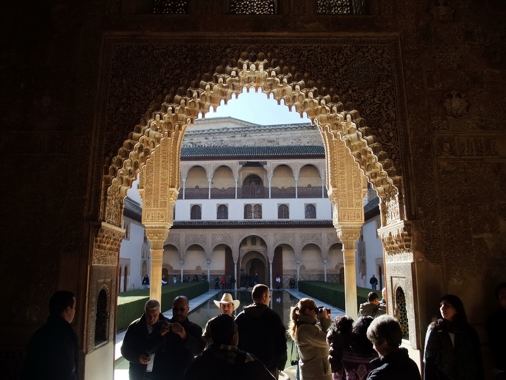 Gate from the Salón de los Embajadores to the Patio de los Arrayanes courtyard at the Alhambra palace