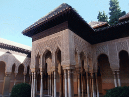 The Patio de los Leones courtyard at the Alhambra palace