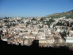 The north side of the city of Granada, viewed from the Chambers of Charles V at the Alhambra palace