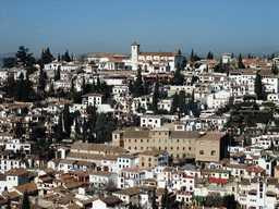 The north side of the city of Granada, viewed from the Chambers of Charles V at the Alhambra palace