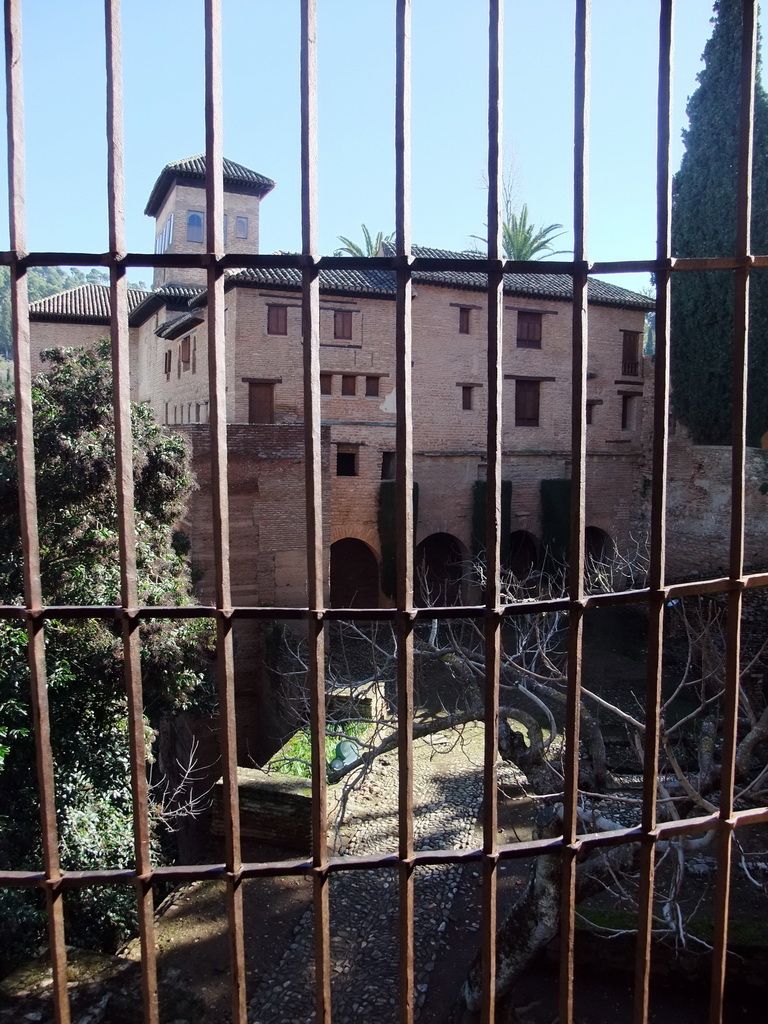 The Torre de las Damas tower, viewed from the Chambers of Charles V at the Alhambra palace