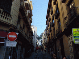 The Cuesta de Gomérez street, leading to the Alhambra palace
