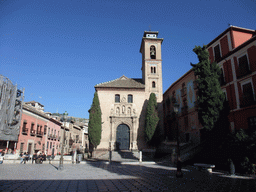 The Iglesia de San Gil y Santa Ana church at the Plaza de Santa Ana square