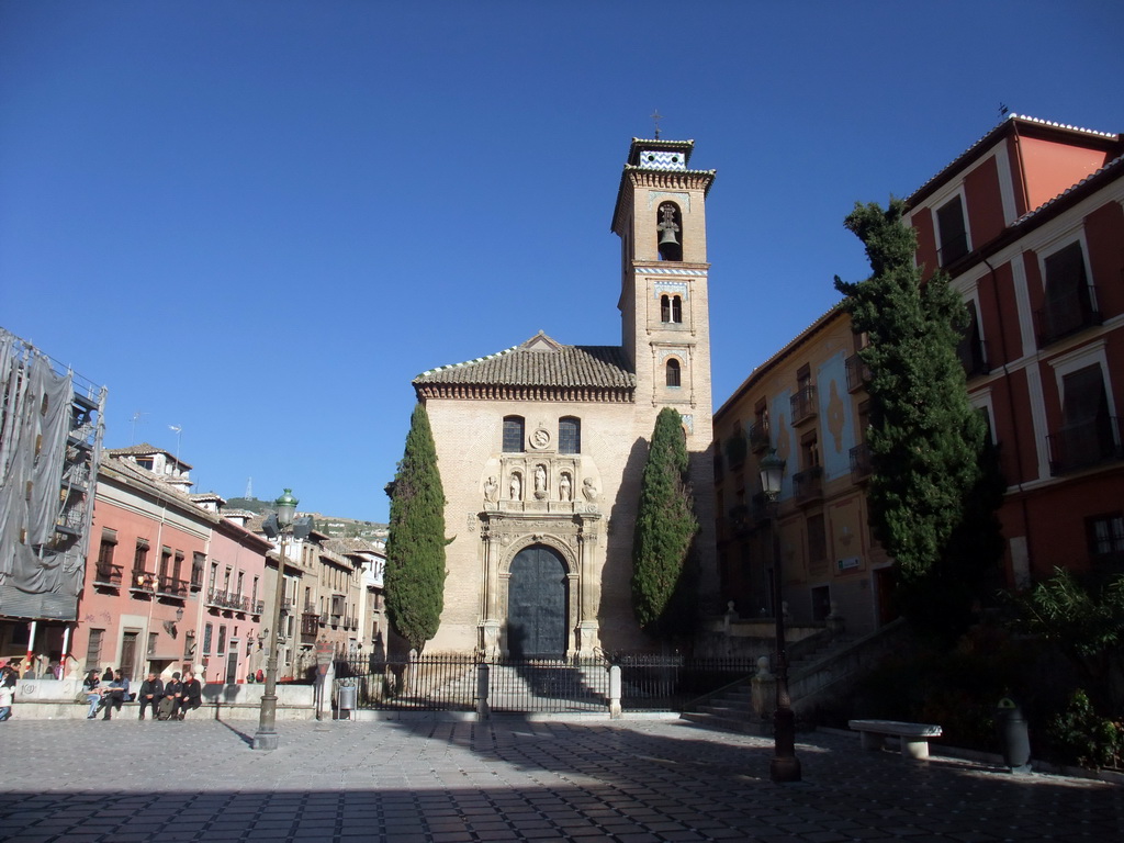 The Iglesia de San Gil y Santa Ana church at the Plaza de Santa Ana square