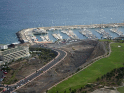 The Marina San Miguel of Amarilla Golf, viewed from the airplane from Amsterdam