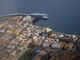 The town of El Médano, viewed from the airplane to Amsterdam