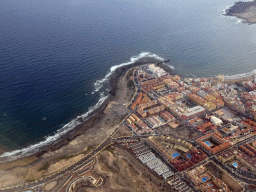 The town of El Médano, viewed from the airplane to Amsterdam