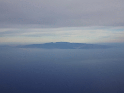 The island of Gran Canaria, viewed from the airplane to Amsterdam