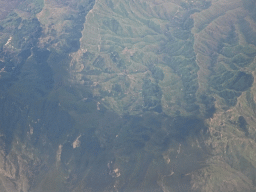 The Anaga mountain range, viewed from the airplane to Amsterdam