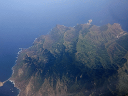 The Anaga mountain range, viewed from the airplane to Amsterdam