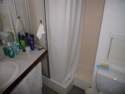 The bathroom of David`s apartment