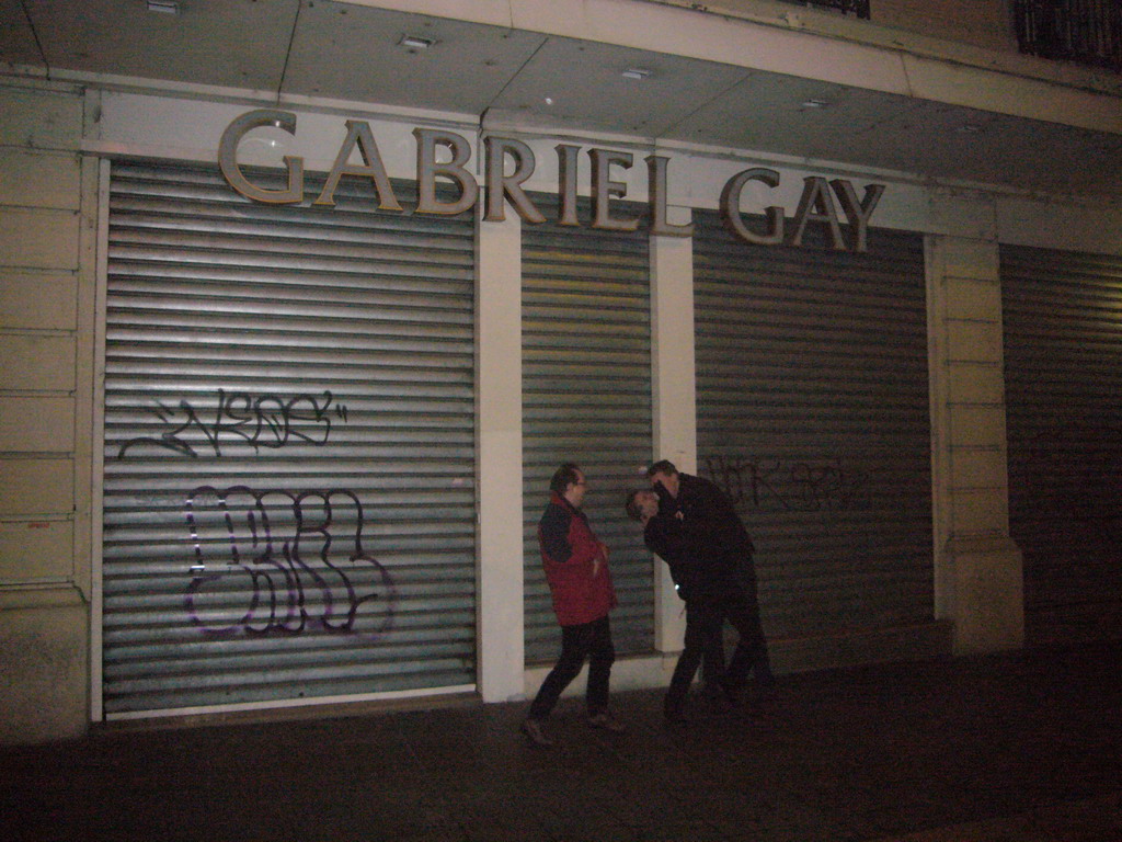 Paul, Rick and David in the shoppings streets of Grenoble