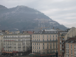 View on the Bastille and nearby houses from window of David`s apartment