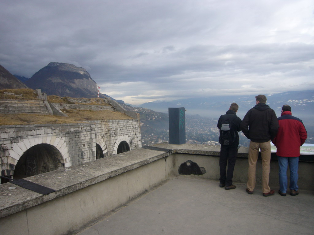 Rick, David and Paul at the top of the Bastille