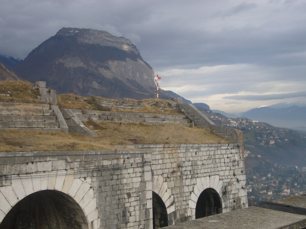 The Bastille and a nearby mountain