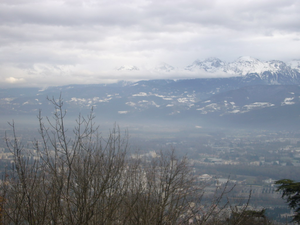 View on mountains from the Bastille