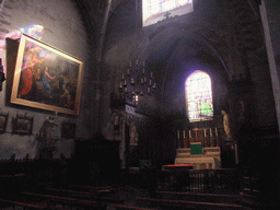 Miaomiao at the apse and altar of the Église Saint-Hugues, directly attached to the Cathedral Notre Dame de Grenoble
