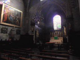 Miaomiao and David at the apse and altar of the Église Saint-Hugues, directly attached to the Cathedral Notre Dame de Grenoble