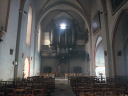 Nave and organ of the Église Saint-André church