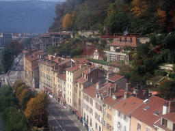 View on the north side of the city from the cable lift to the Bastille