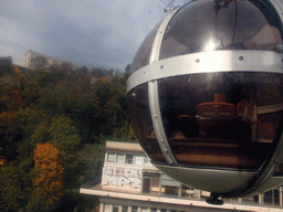 View on the Bastille hill from the cable lift to the Bastille