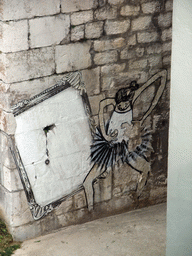 Wall painting at the Bastille