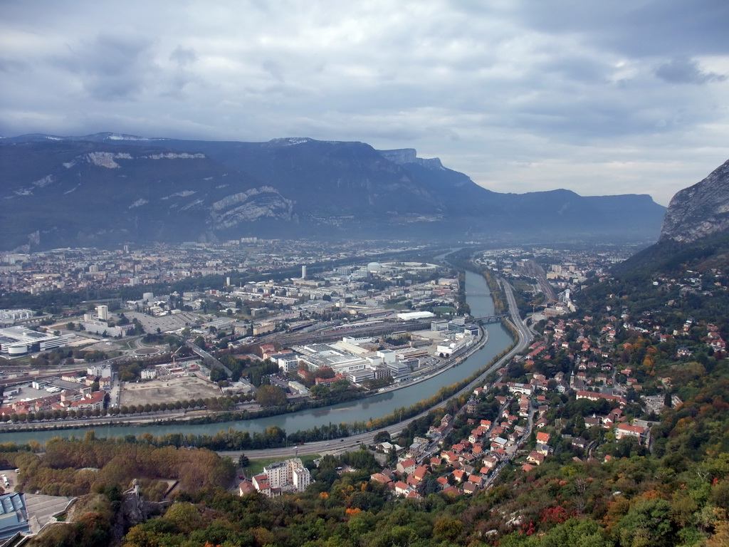 The northwest side of the city, viewed from the Terrasse des Géologues at the Bastille