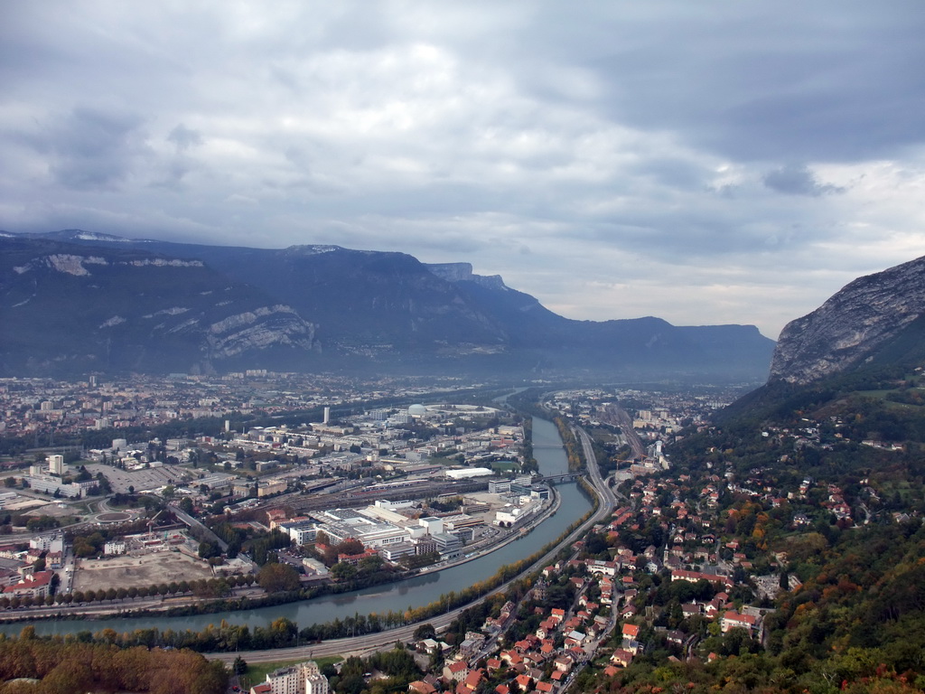 The northwest side of the city, viewed from the Terrasse des Géologues at the Bastille