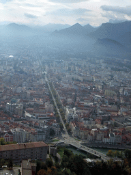 The Cours Jean Jaurès street and surroundings, viewed from the Terrasse des Géologues at the Bastille